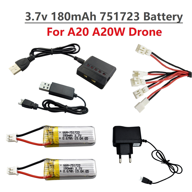 Drone Battery Balance Charger - Ban Đầu 3.7V 180MAh Lipo Pin