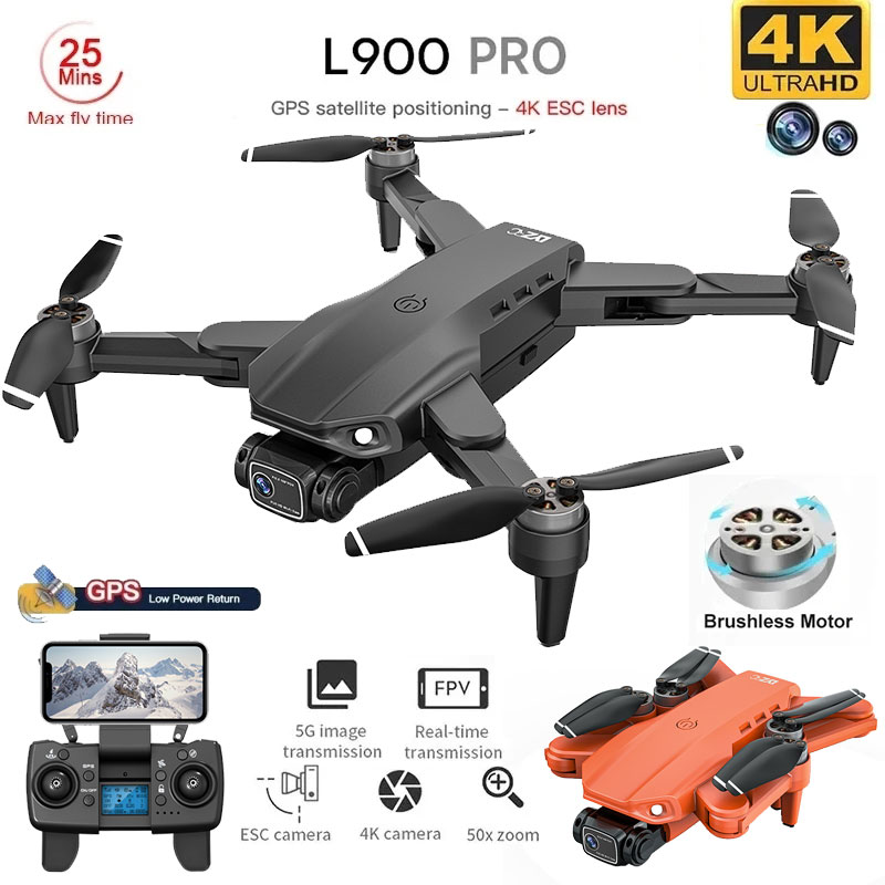 L900 Pro GPS Drone 4K Professi - đánh giá và giá Drone Battery Box