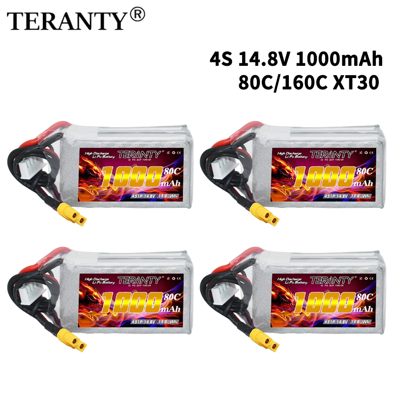 TERANTY 4S 1000mAh 14.8V 80C/1 - đánh giá và giá Drone Battery Connector