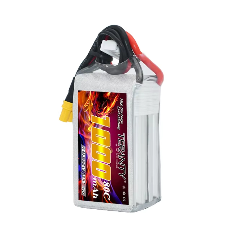TERANTY 4S 1000mAh 14.8V 80C/1 - đánh giá và giá Drone Battery Connector