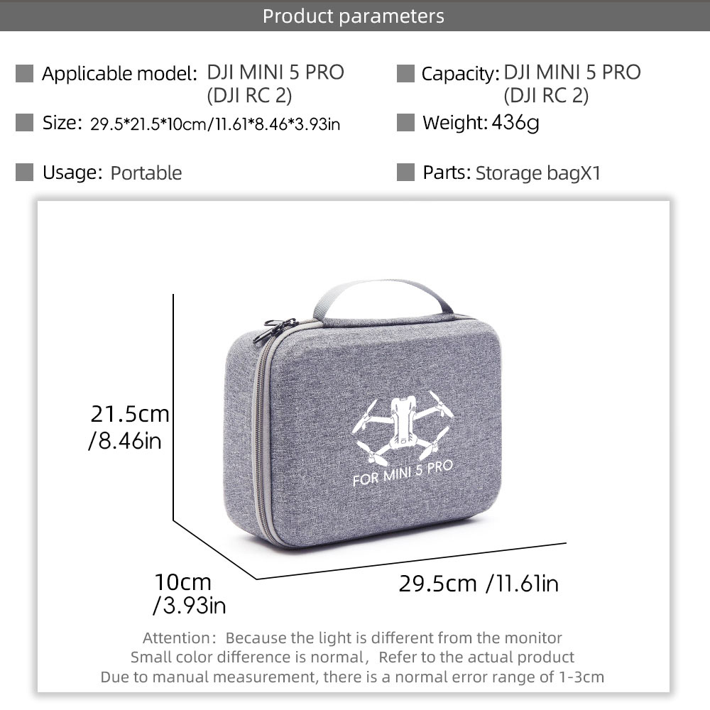 Storage Carry Case for DJI Min - đánh giá và giá Drone Battery Bag