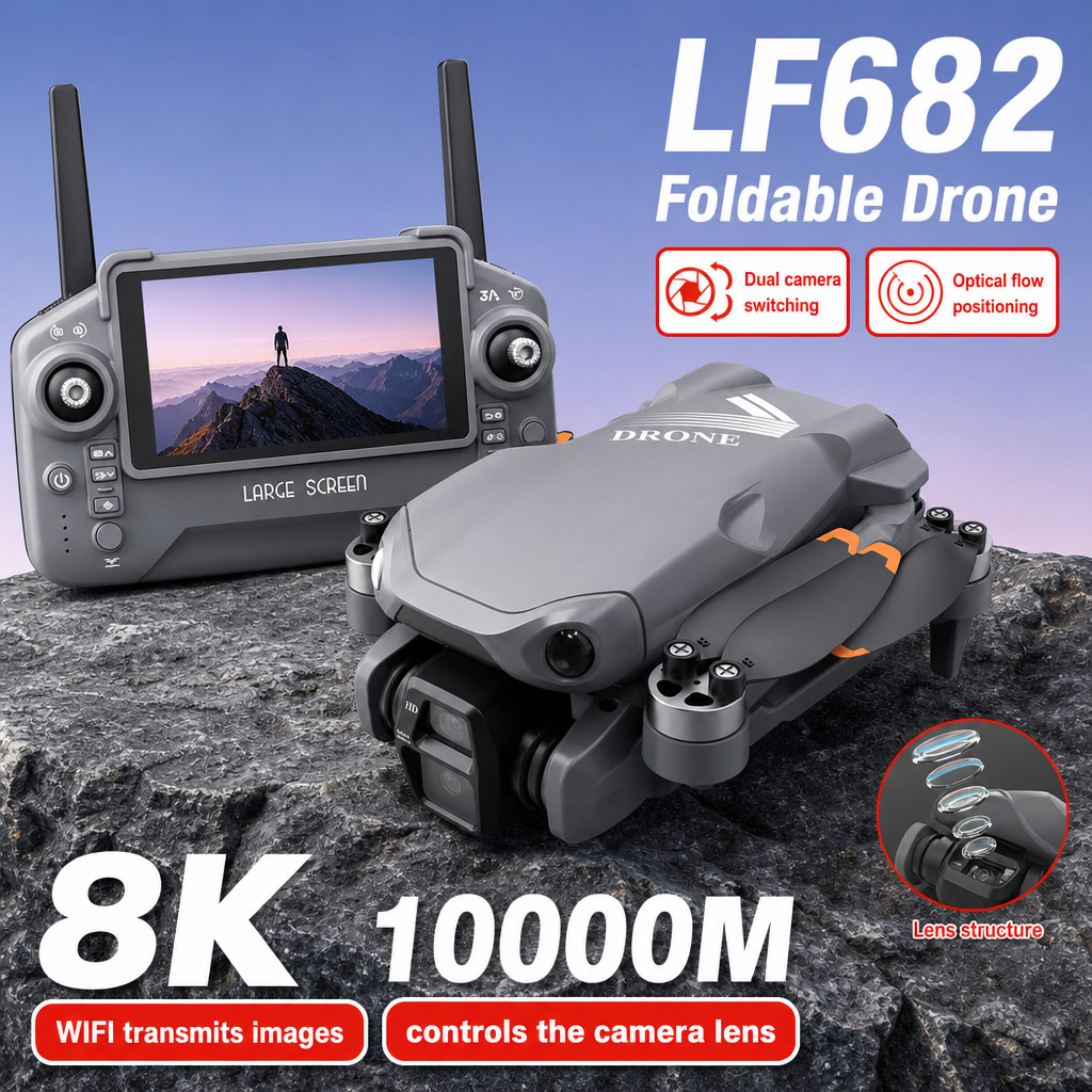 Aerial Photo LF682 Drone 8K HD - đánh giá và giá Drone Battery Smart