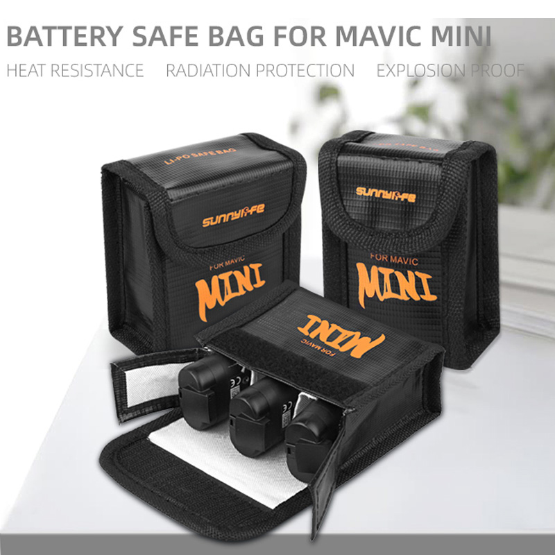 DJI MINI SE Pin An Toàn Túi Ch - đánh giá và giá Drone Battery Bag