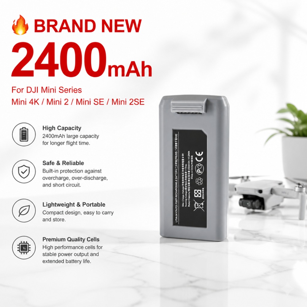 2400mAh Battery for DJI Mini 4 - đánh giá và giá Drone Battery Smart