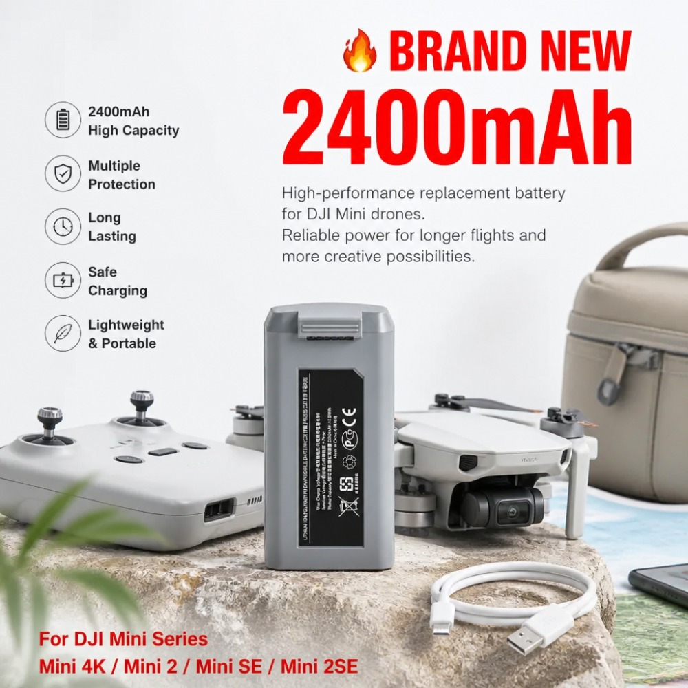 2400mAh Battery for DJI Mini 4 - đánh giá và giá Drone Battery Smart