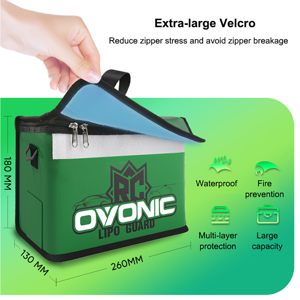 Ovonic LiPo Battery Safe Bag P - đánh giá và giá Drone Battery Bag