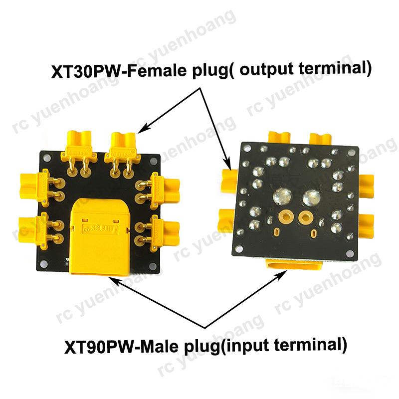 1PCS XT30PW-Female Power Distr - đánh giá và giá Drone Battery Parallel Board
