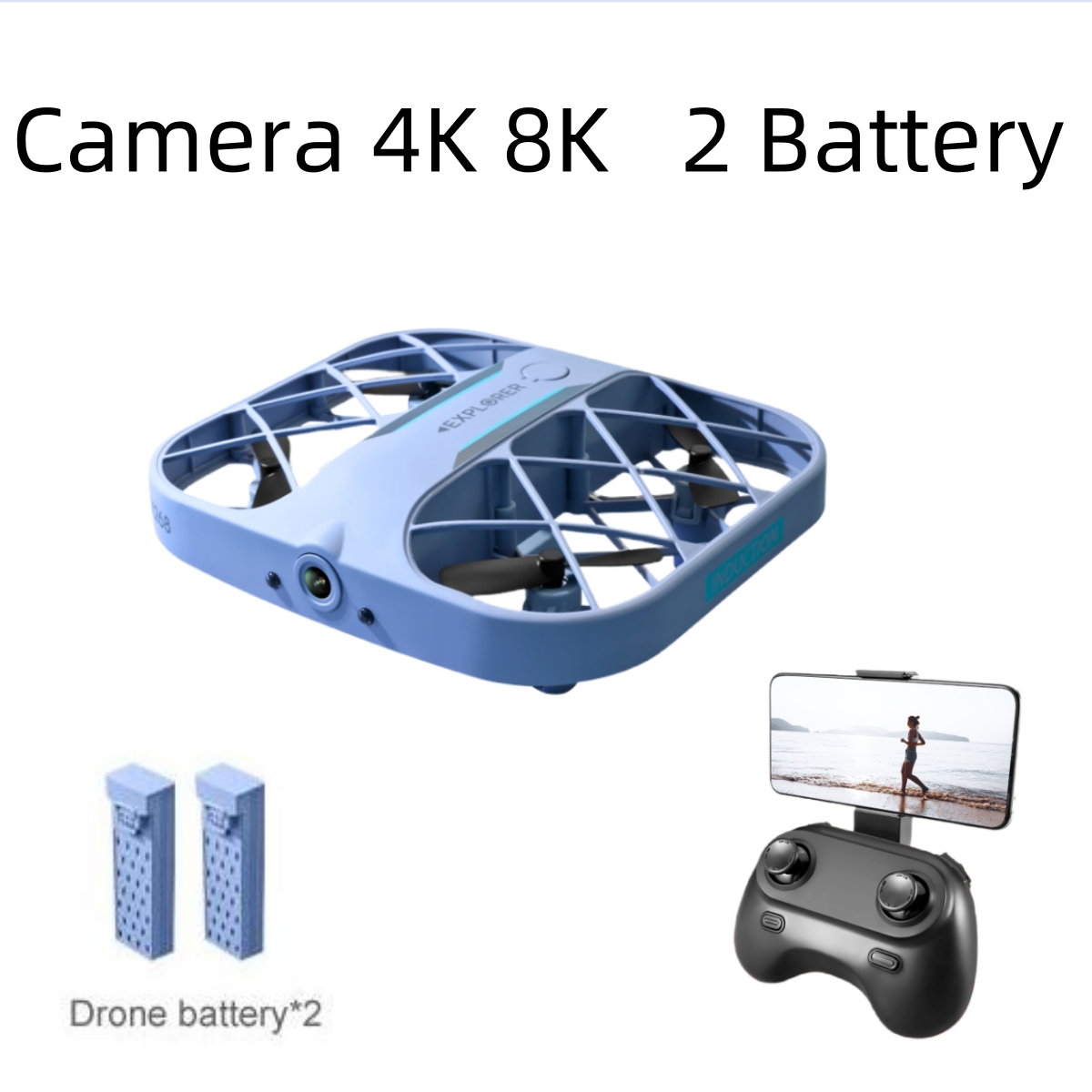 JJRC H107 FPV RC Drone with 2  - đánh giá và giá Drone Battery Box