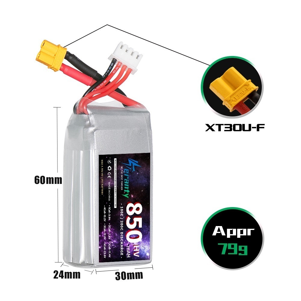 1/2/3PCS TERANTY 3S 11.4V Lipo - đánh giá và giá Drone Battery Connector